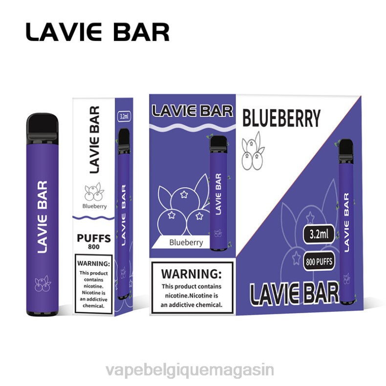 Eliquide Belgique - LAVIE BAR 800 bouffées glace aux myrtilles D2F2310