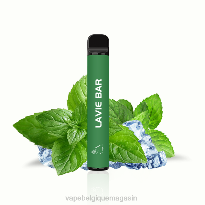 Eliquide Belgique - LAVIE BAR Version 2% 800 bouffées menthe fraîche D2F2320