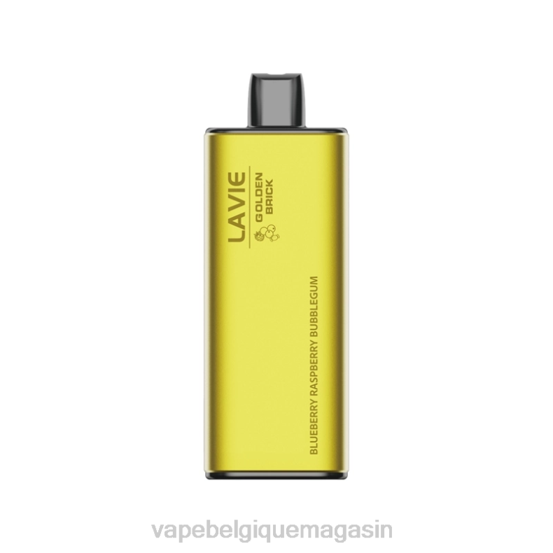 Eliquide Belgique - LAVIE GOLDEN BRICK 10000 bouffées bubblegum myrtille-framboise D2F255