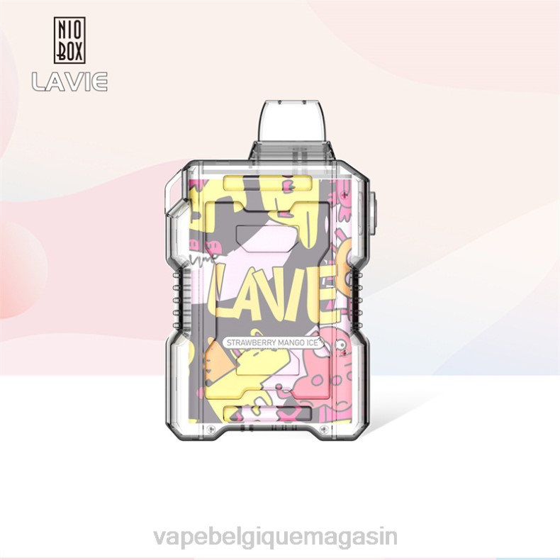 Eliquide Belgique - LAVIE NIO BOX 9000 bouffées glace à la fraise et à la mangue D2F2190