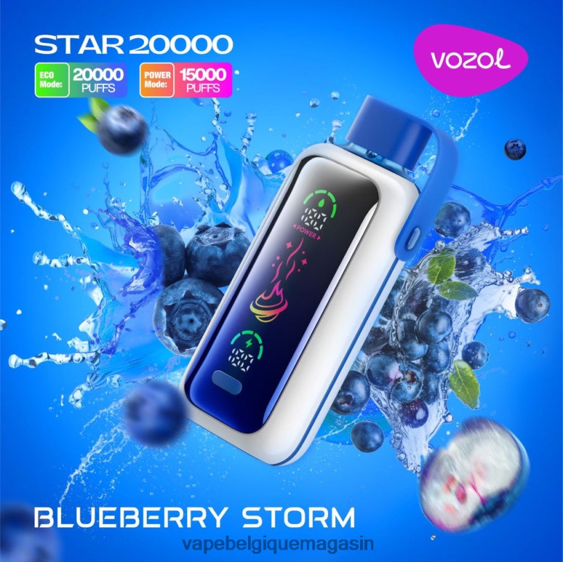Eliquide Belgique - VOZOL STAR 20000 8R26J5 tempête de bleuets