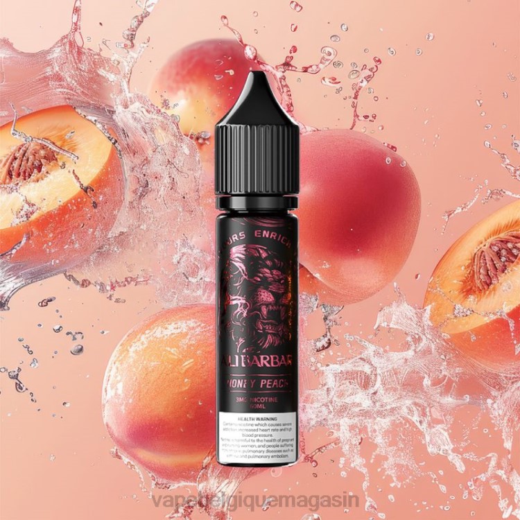 Vape Belgique - Alibarbar narguilé onyx pêche au miel L8DN106