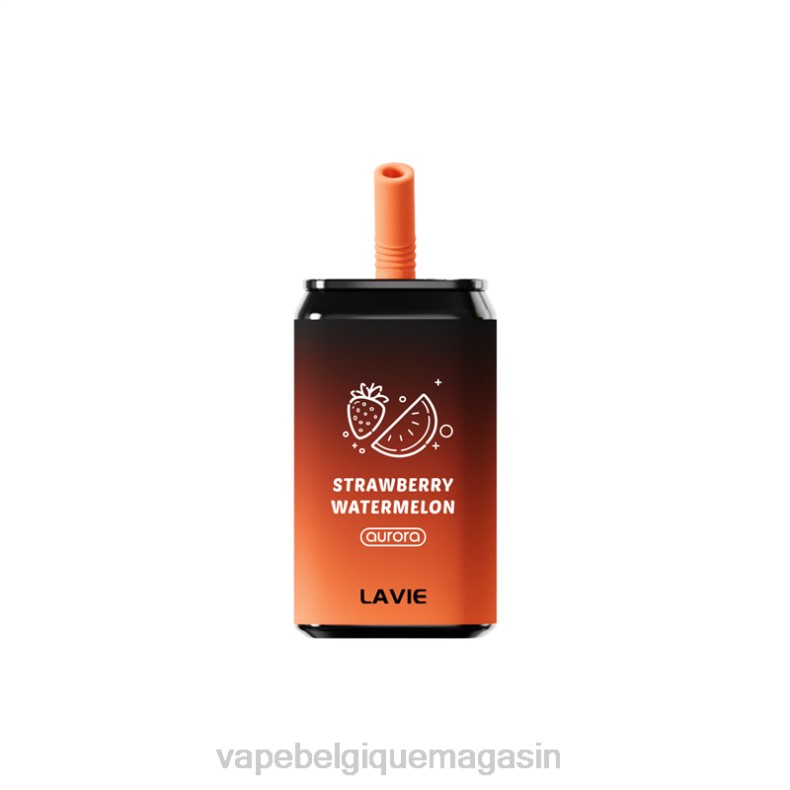 Vape Belgique - LAVIE Aurora 11000 bouffées pastèque fraise D2F2146