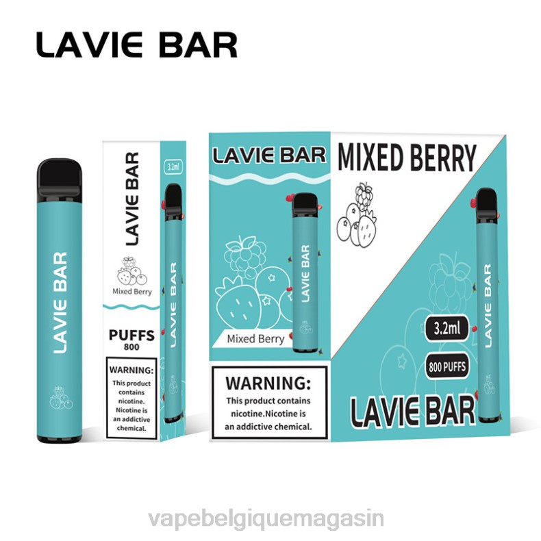Vape Belgique - LAVIE BAR 800 bouffées baies mélangées D2F2316