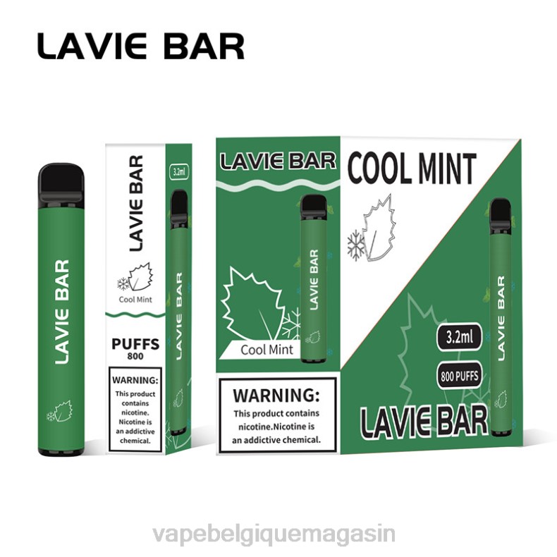Vape Belgique - LAVIE BAR 800 bouffées menthe fraîche D2F2311
