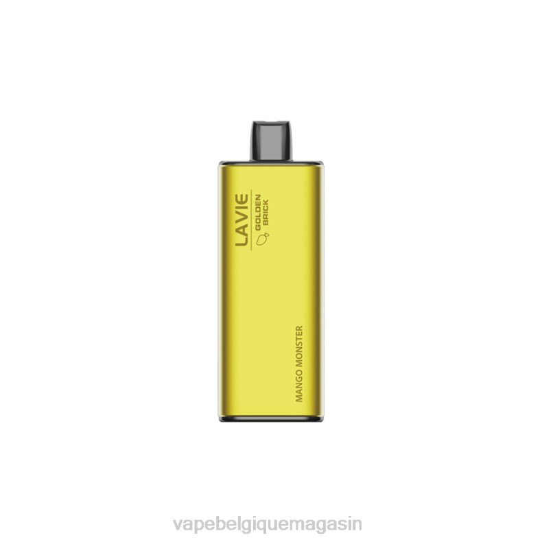 Vape Belgique - LAVIE GOLDEN BRICK 10000 bouffées monstre mangue D2F261