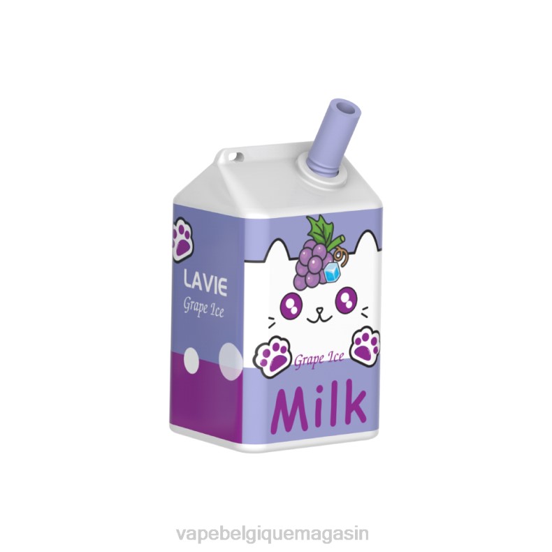 Vape Belgique - LAVIE MILK 7000 bouffées glace aux raisins D2F2186