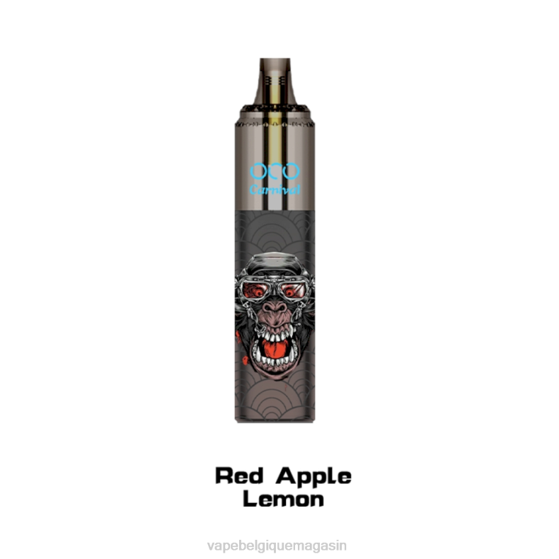 Vape Belgique - LAVIE OCO carnaval 10000 bouffées citron pomme rouge D2F2356
