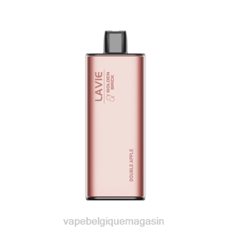 Vape Jetable - LAVIE GOLDEN BRICK 10000 bouffées double pomme D2F258