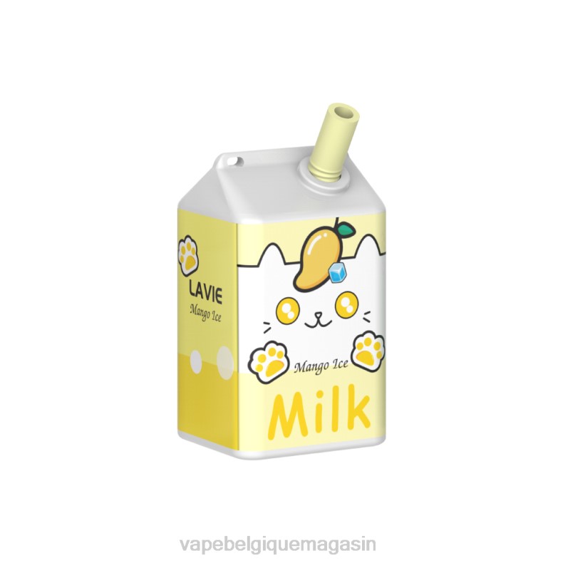 Vape Jetable - LAVIE MILK 7000 bouffées glace à la mangue D2F2178