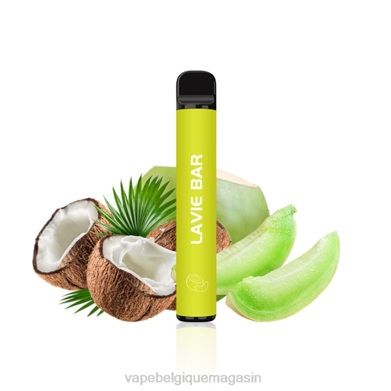 Vape Juice - LAVIE BAR Version 2% 800 bouffées melon coco D2F2324