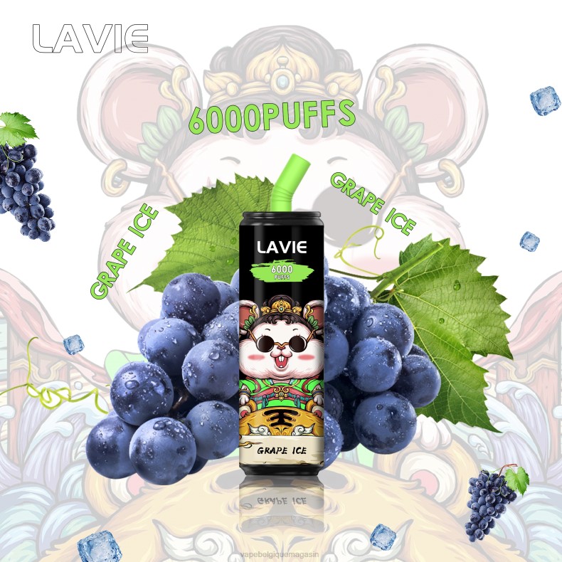 Vape Juice - LAVIE Coke BAR 6000 bouffées glace aux raisins D2F2269