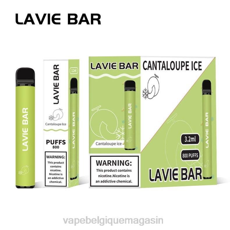 Vape Shop Bruxelles - LAVIE BAR 800 bouffées glace au cantaloup D2F2317