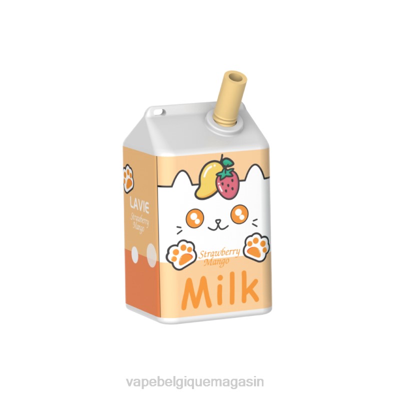 Vape Shop Bruxelles - LAVIE MILK 7000 bouffées mangue fraise D2F2182