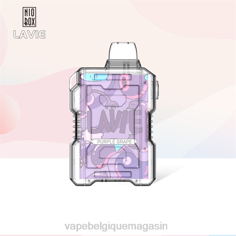 Vape Shop Bruxelles - LAVIE NIO BOX 9000 bouffées raisin violet D2F2192