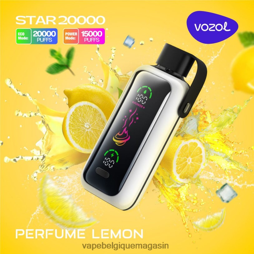 Vape Shop Bruxelles - VOZOL STAR 20000 8R26J17 parfum citron